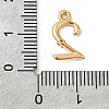 Brass Micro Pave Cubic Zirconia Charms KK-P340-24G-02-3