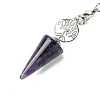 Natural Amethyst Cone Dowsing Pendulum Big Pendants G-C114-02P-16-3