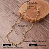 Vintage Style 8MM 304 Stainless Steel Figaro Chain Necklaces for Women ZQ6132-2-1