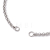 304 Stainless Steel Rolo Chain Bracelet Slider Making AJEW-JB01243-02-2