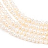 Natural Cultured Freshwater Pearl Beads Strands PEAR-D003-01C-01-4