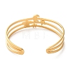 304 Stainless Steel Cuff Bangles for Women BJEW-K263-05G-01-3