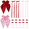 6 Styles Bowknot Polyester Hair Barrettes PHAR-SP0001-22B-1