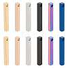 12Pcs 6 Styles 304 Stainless Steel Pendants STAS-BC0003-85-1