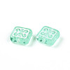 Transparent Acrylic Beads TACR-T028-53-2