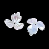 Plating Opaque Acrylic Imitation Shell Bead Cap OACR-P039-03E-2