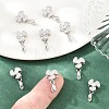 SHEGRACE Brass Micro Pave Cubic Zirconia Ice Pick Pinch Bails XGRQ5K901-828P-4