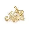 Mother's Day Brass Pendants KK-L276-02G-1