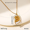 304 Stainless Steel Enamel Pendant Necklaces for Women WGD4D92-03-1