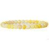 Natural Yellow Agate Round Beaded Stretch Bracelet SF8562-26-1-1