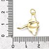 Manta Ray Brass Pendants KK-G525-13G-3