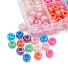 184Pcs 8 Colors Plastic Pearlized Beads KY-YW0001-47-2