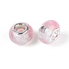 Transparent Resin Rondelle European Beads RESI-N044-02F-2