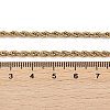 PVD Vacuum Plating 304 Stainless Steel Rope Chain Necklaces NJEW-M124-09G-2