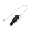 Natural Dyed & Heated Black Agate Dowsing Pendulum Big Pendants PW-WG6D647-07-1