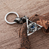All-Seeing Eye 304 Stainless Steel & Resin Keychains PW0375-3