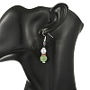 Christmas Handmade Polymer Clay Rhinestone Dangle Earrings EJEW-JE07518-02-2