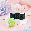 4 Rolls 4 Colors Round Polyester Cord OCOR-TA0003-88B-5