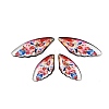 4Pcs 4 Styles Transparent Epoxy Resin Pendants RESI-B032-02C-1