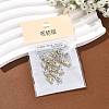 SHEGRACE Brass Pave Cubic Zirconia Rectangle Connector Charms XGRQ2O670-438C-P-6