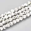 Electroplate Non-magnetic Synthetic Hematite Beads Strands G-T114-34-2