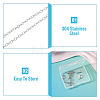 1Pc 304 Stainless Steel Cable Chain Necklaces NJEW-TA0001-24R-4