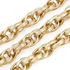 304 Stainless Steel Textured Rope Chains CHS-C022-06G-1