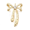 Brass Micro Pave Cubic Zirconia Pendants KK-U061-21G-1