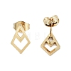 PVD Vacuum Plating 304 Stainless Steel Stud Earrings for Women EJEW-A048-31G-2