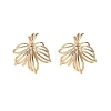 Brass Stud Earrings Finding for Women KK-A244-12G-1