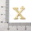 Rack Plating Brass Micro Pave Cubic Zirconia Pendant KK-H449-76G-20-4