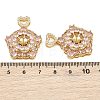 Brass Micro Pave Cubic Zirconia Peg Bails CU-CBA7392-03G-3