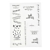 Silicone Clear Stamps DIY-A013-09-2