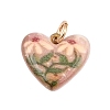 Brass Enamel Pendants ENAM-I087-03E-1