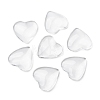 Transparent Glass Heart Cabochons X-GGLA-R021-20mm-4