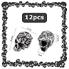 12Pcs 304 Stainless Steel European Beads STAS-HS0001-06-2