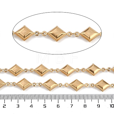 Ion Plating(IP) 304 Stainless SIon Plating(IP) 304 Stainless Steel Rhombus Link Chains CHS-Z002-02G-1