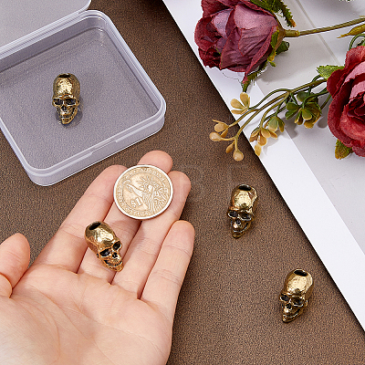 4Pcs Brass European Beads KK-FH0008-40AG-1