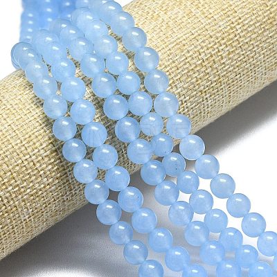 Natural Malaysia Jade Beads Strands G-L645-C01-12mm-21-1