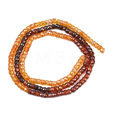 Cubic Zirconia Beads Strands ZIRC-P125-2x3mm-25-1