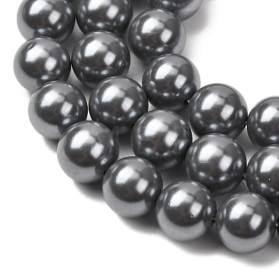 Electroplated Shell Pearl Graduated Beads Strands SH-CBA8E5B-03-1