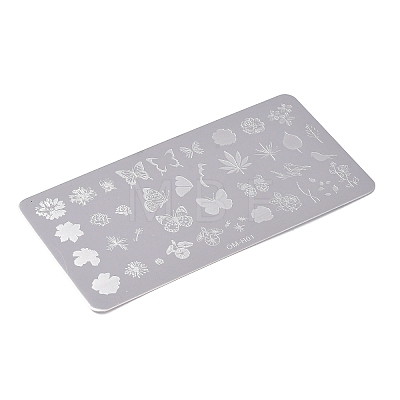Tarnish Resistant 410 Stainless Steel Nail Art Stamping Plates MRMJ-P020-02P-01-1