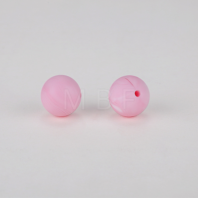 Round Silicone Focal Beads SI-JX0046A-56-1