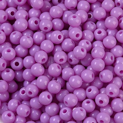 Opaque Acrylic Beads SACR-A007-01C-25-1