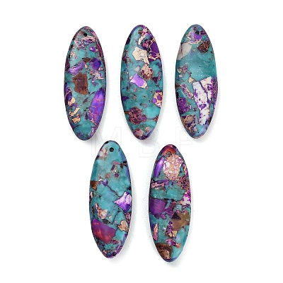 Dyed Synthetic Imperial Jasper Pendants GG-CBAA20A-09E-1