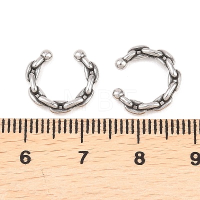 316 Stainless Steel Hoop Nose Rings AJEW-C044-05C-AS-1