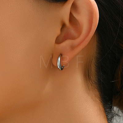 Stainless Steel Moon Stud Earrings IZ5487-2-1