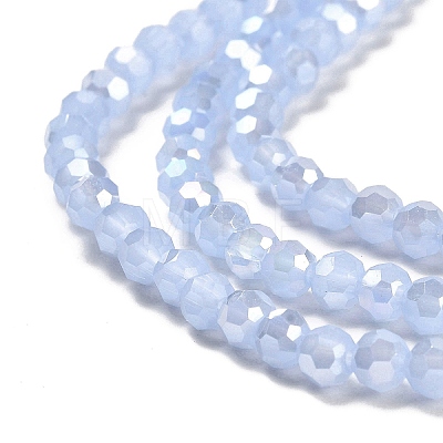 Imitation Jade Glass Beads Stands EGLA-A035-J4mm-B03-1