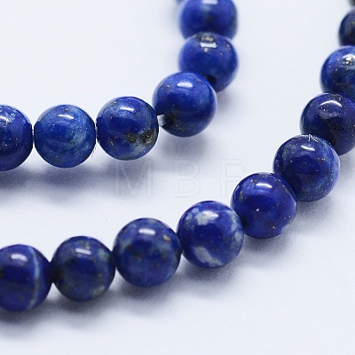 Natural Lapis Lazuli Beads Strands G-E465-4mm-01-1