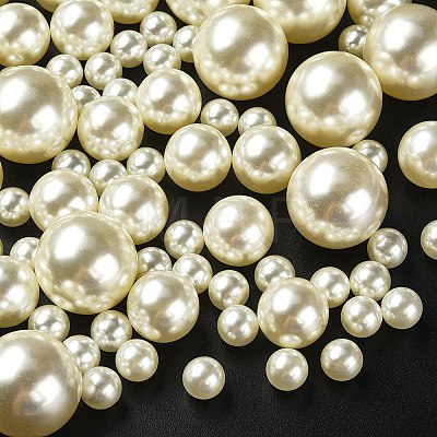 High Luster ABS Plastic Imitation Pearl Beads OACR-YW0001-45-1